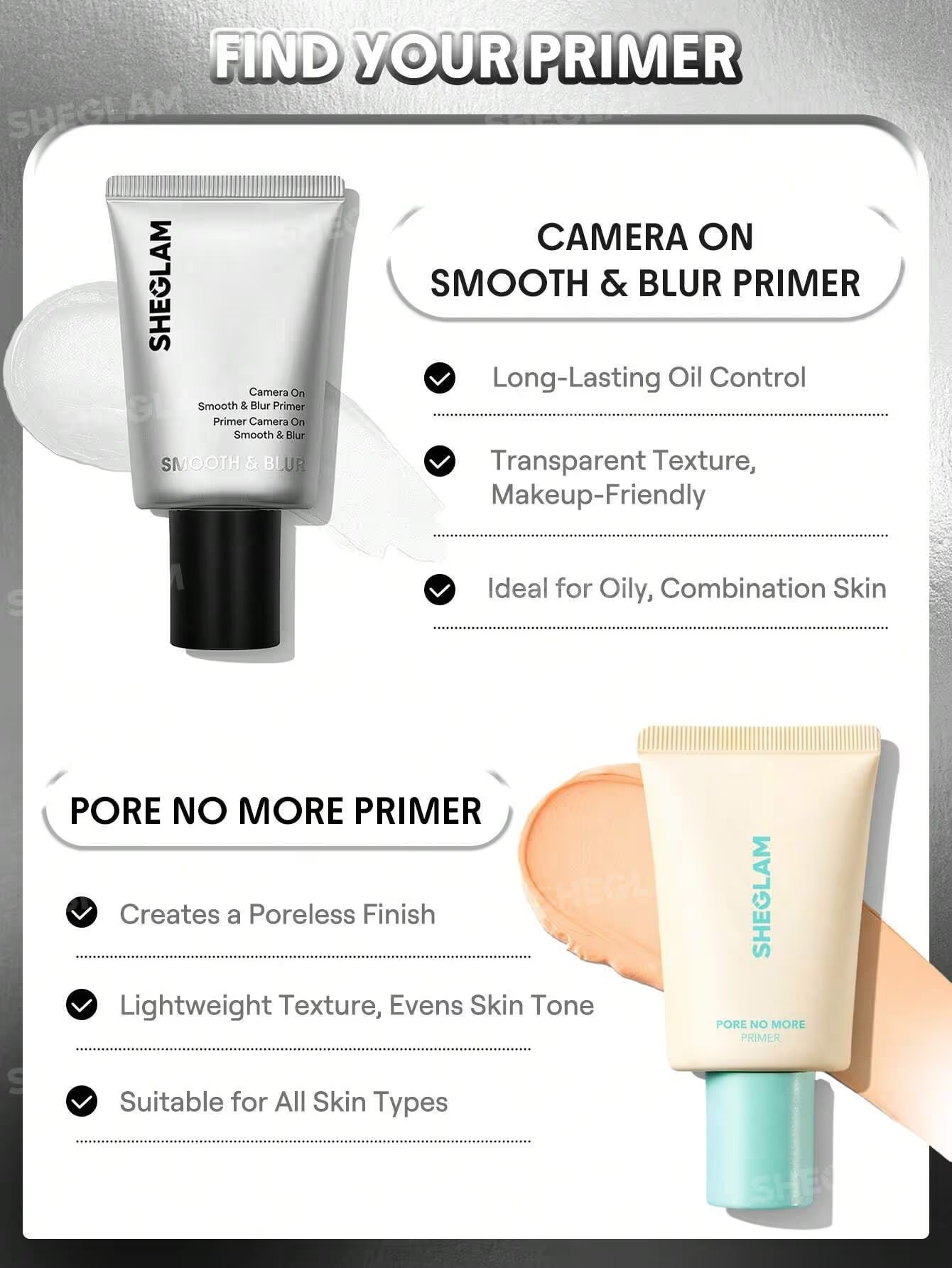 Camera On Smooth & Blur Primer